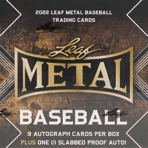 2022 leaf metal baseball hobby box|2022 leaf metal baseball checklist.